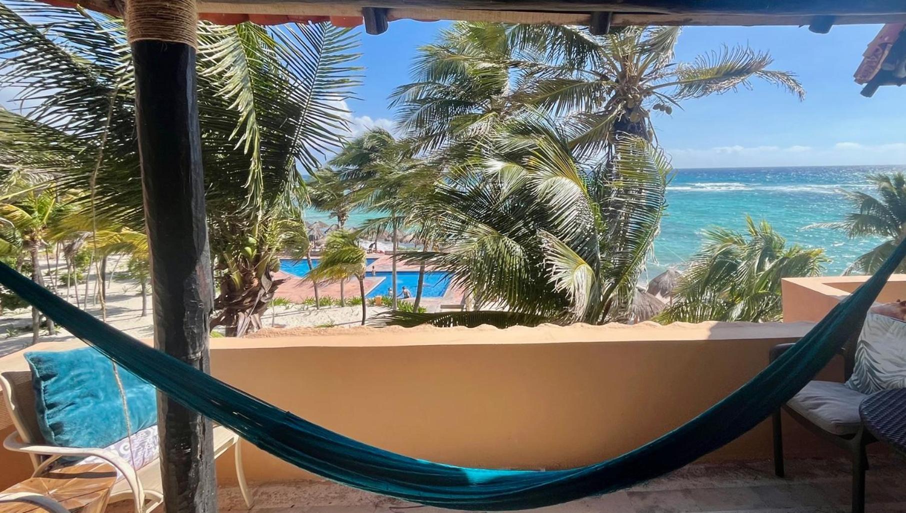 Beachfront Hammock Heaven Akumal Esterno foto
