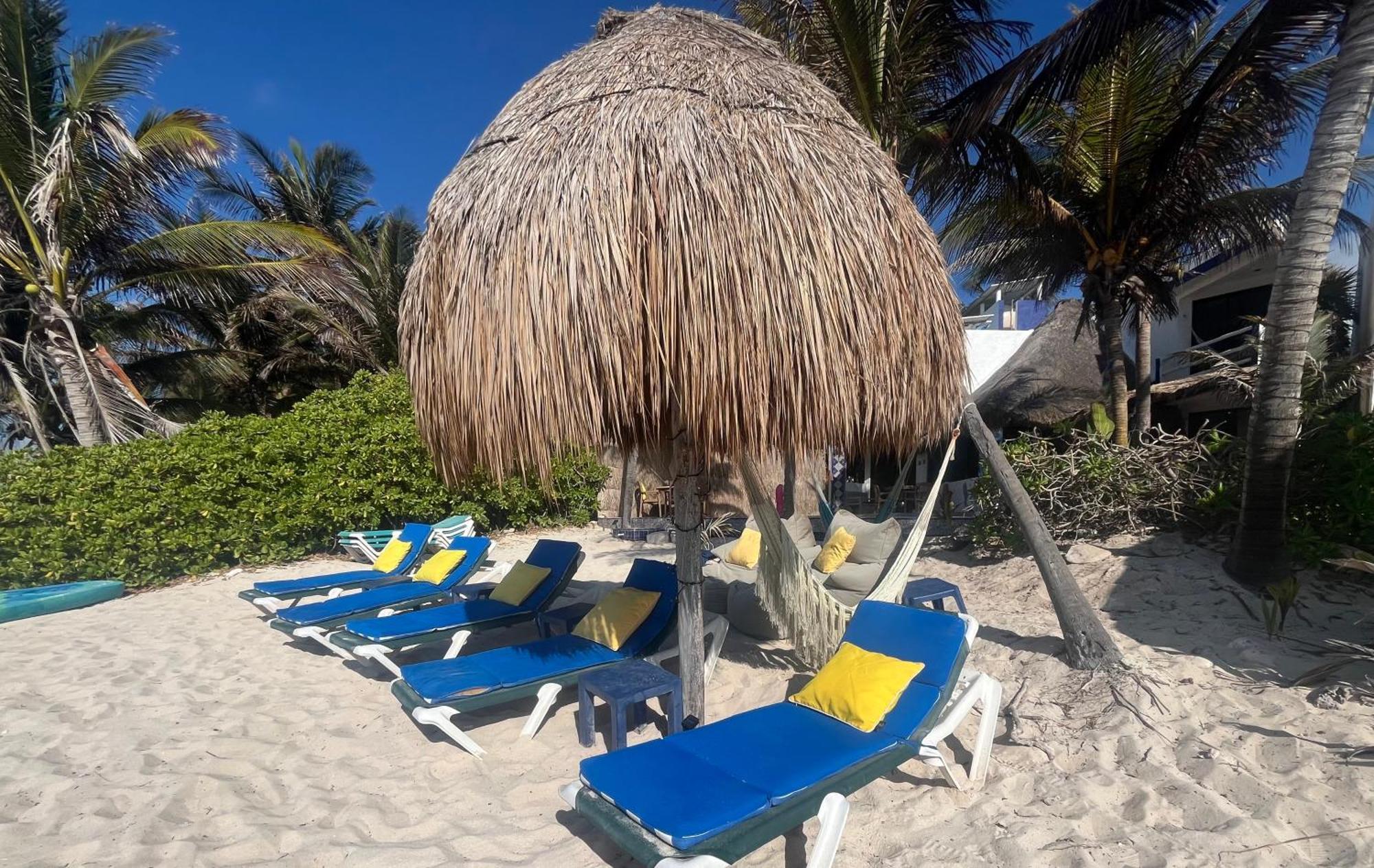Beachfront Hammock Heaven Akumal Esterno foto